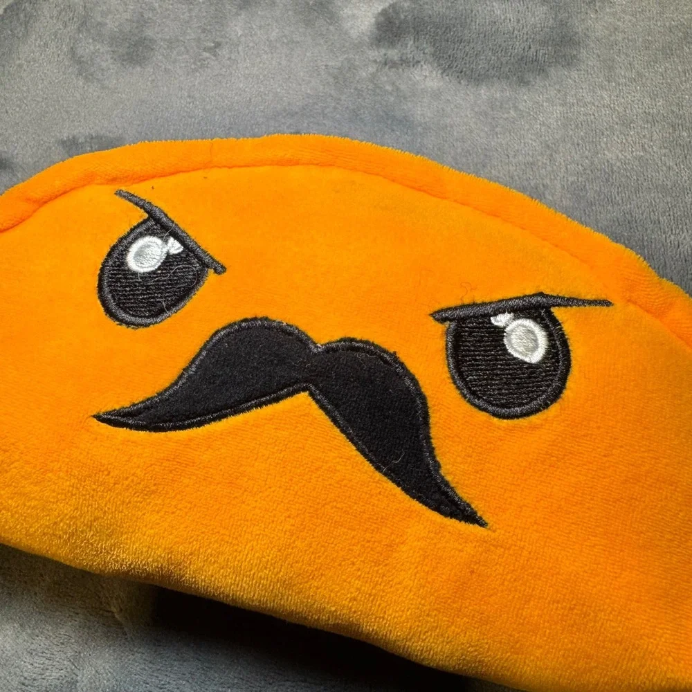 Angry‎ Mustache Plush Taco Stuffed Toy by Ideal Toys Direct Kids Approx 10